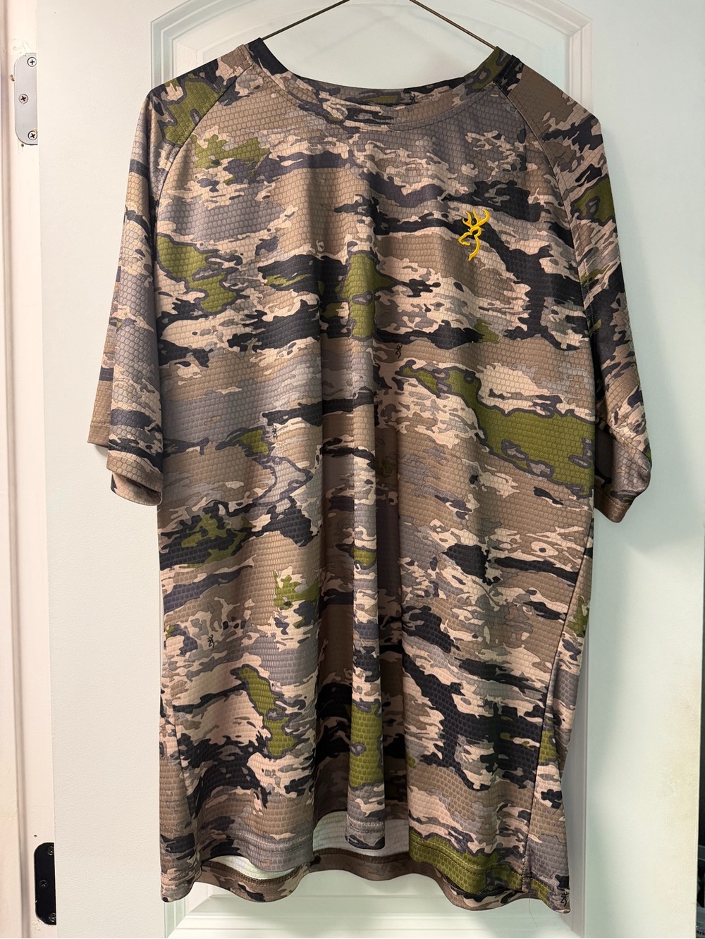 Browning Camo Short Sleeve Shirt in Olive, Tan, Black